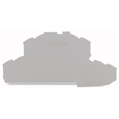 WAGO 2002-2491 - WAGO TOPJOB S END PLATE GRAY; 0,8 MM