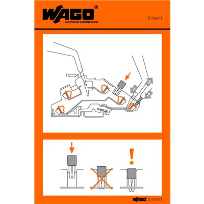WAGO 210-411 - WAGO STICKER OPERATING INSTR.TOP JOB 77