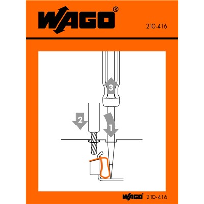 WAGO 210-416 - WAGO OPERATING STICKER FOR C/C(60mmx65m
