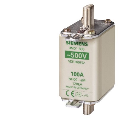 Siemens Industry Inc. 3ND1830 - Siemens FUSE LINK,LV HRC,100A,500V