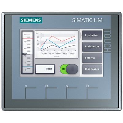 Siemens Industry Inc. 6AV21232DB030AX0 Siemens HMI, KTP400 Basic Profinet