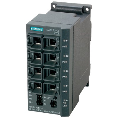 Siemens Industry Inc. 6GK52080BA102AA3 - Siemens SCALANCE X208, Managed IE Switch