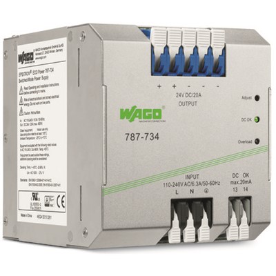 WAGO 787-734 - Wago EPISTRON ECO Power Supply 20A/24VDC