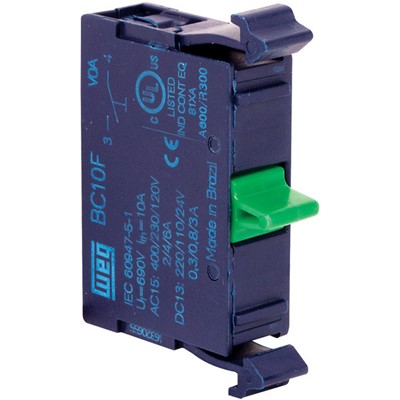 WEG Electric BC10F-CSW - WEG 22 mm N.O. Blue Contact Block