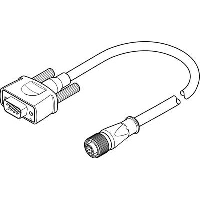 Festo NEBM-M12G8-E-10-S1G9 - Festo Encoder cable NEBM-M12G8-E-10-S1