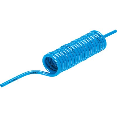 Festo PUN-10X1,5-S-6-BL - Festo 10 mm Ø Blue Spiral Tubing - 6 M